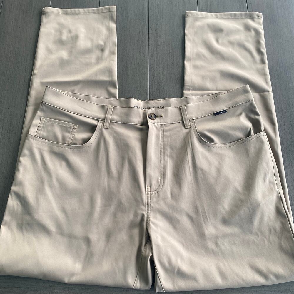 TravisMathew Lightweight Golf Pants • Tan • Men’s 38x32 • Polyester
